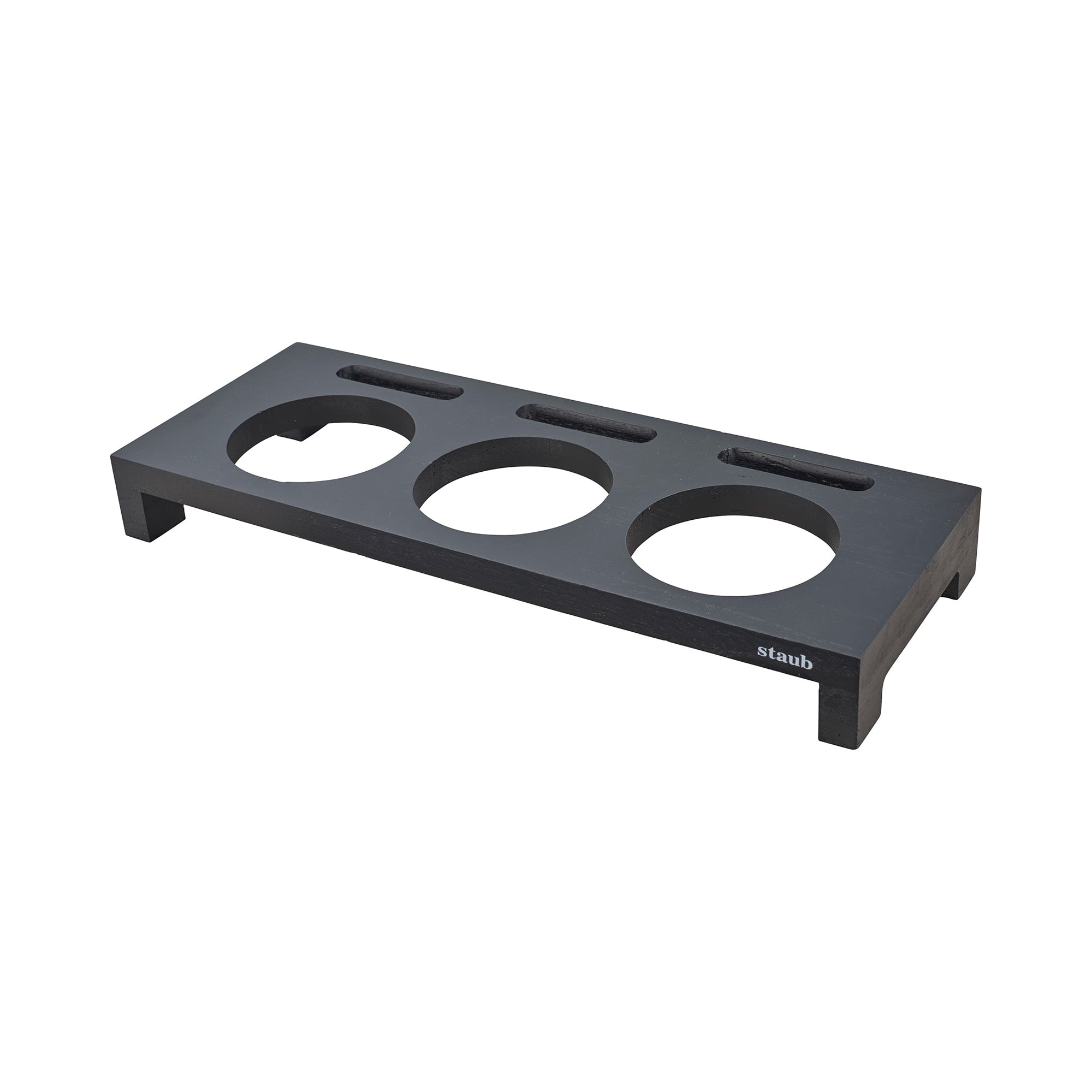 Staub Wood Mini Cocotte Stand Black