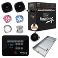 Steamspa Bkt450 A Black Series 4.5Kw Quickstart Steam Bath Generator Package