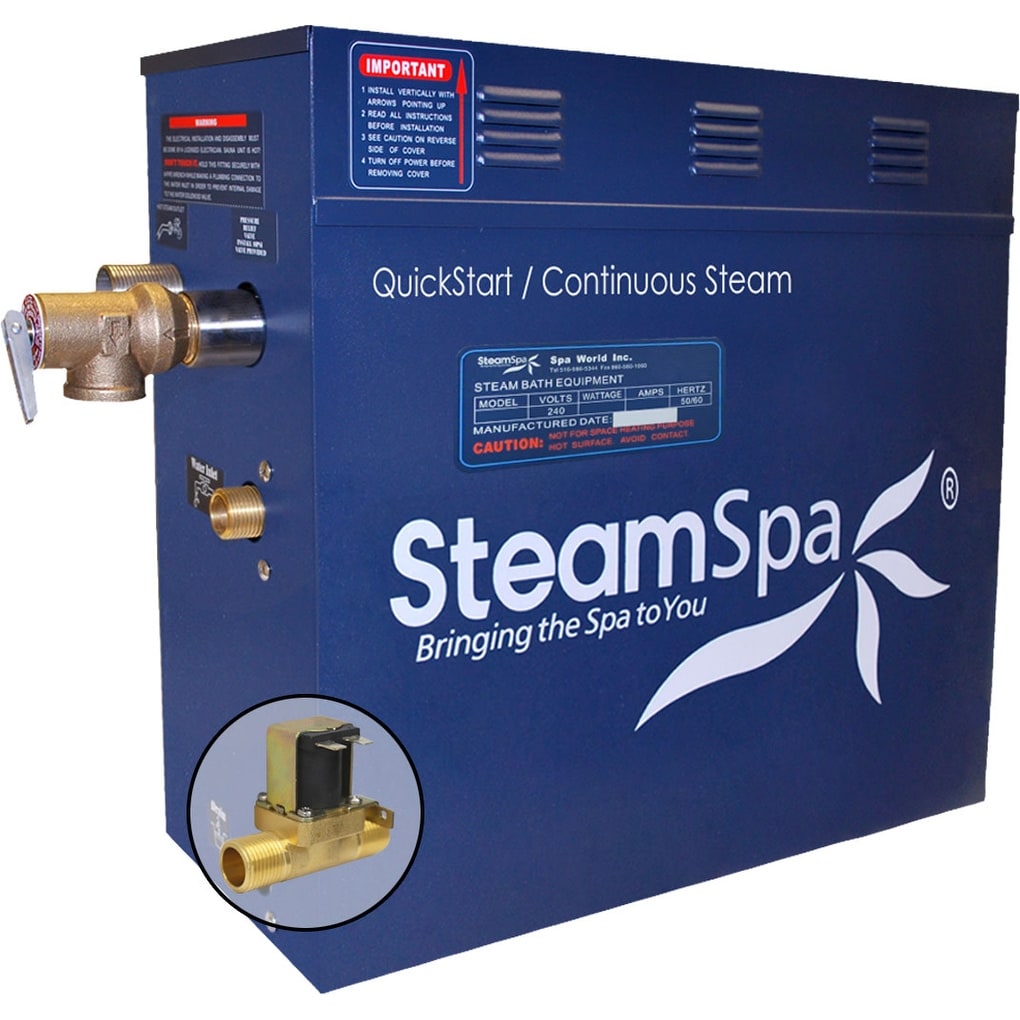 Steamspa D 1050 A 10.5 Kw Quickstart Acu Steam Bath Generator With Built In Auto Drain N A