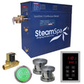 Steamspa Int1200 A Indulgence 12 Kw Quickstart Acu Steam Bath Generator Package With Built In Auto Drain And Touch Controller