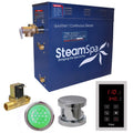 Steamspa Int450 A Indulgence 4.5 Kw Quickstart Acu Steam Bath Generator Package With Built In Auto Drain And Touch Controller