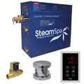 Steamspa Oat450 A Oasis 4.5 Kw Quickstart Acu Steam Bath Generator Package With Built In Auto Drain And Touch Controller
