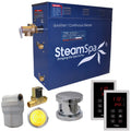 Steamspa Ryt450 A Royal 4.5 Kw Quickstart Acu Steam Bath Generator Package With Built In Auto Drain And Touch Controller