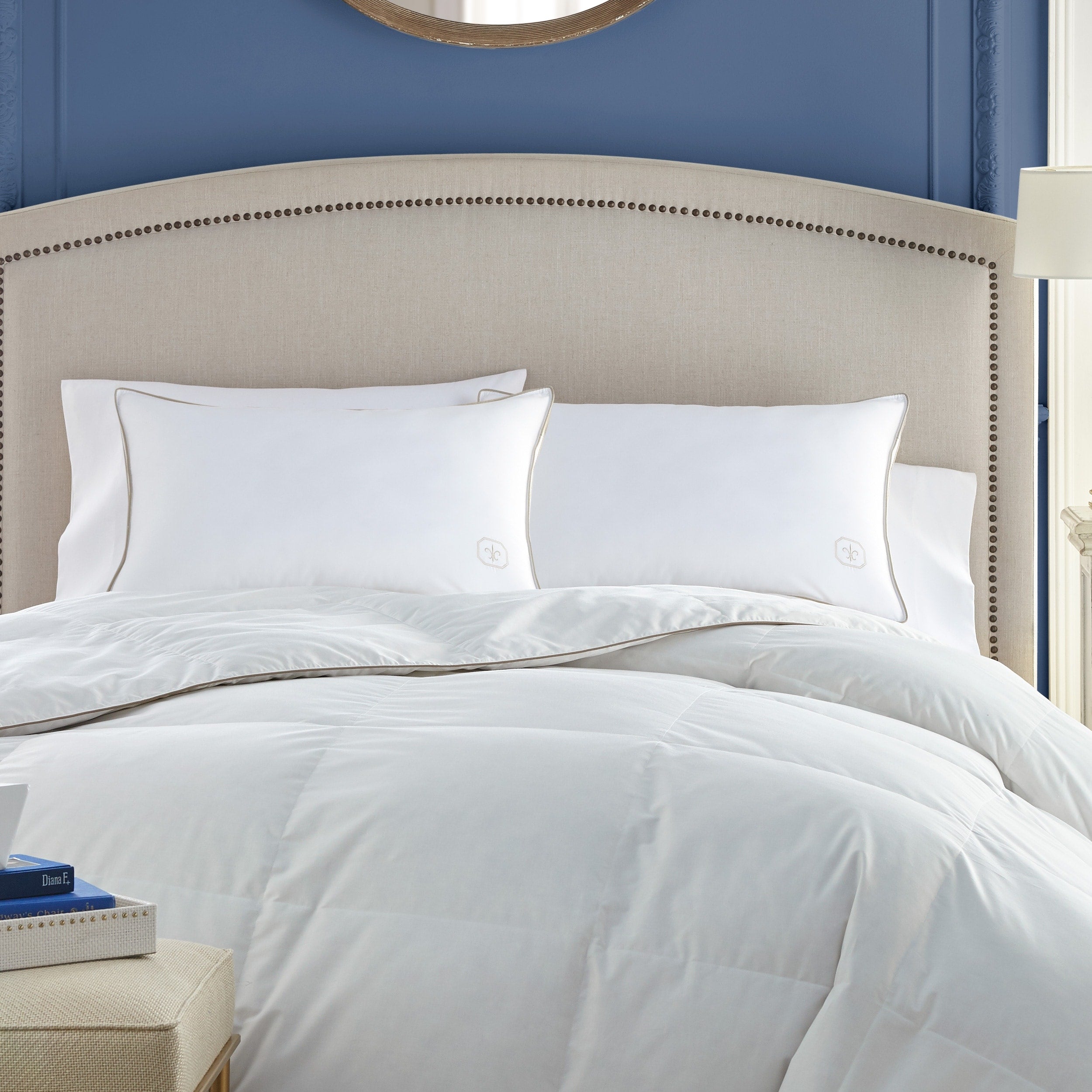 Stearns And Foster Down Halo All Positions 400 Thread Count Chamber Pillow White