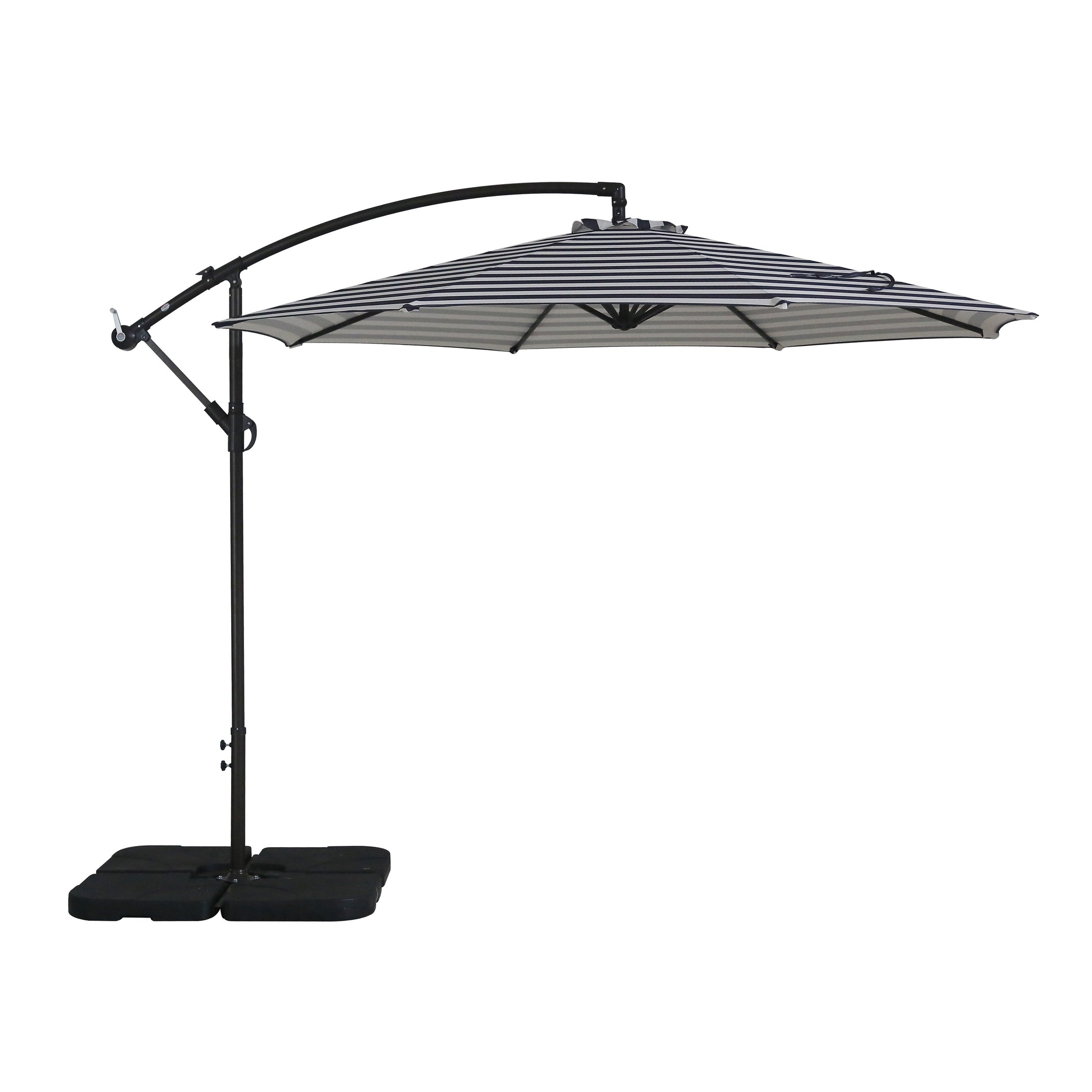 Weller 10Ft Offset Canopy Umbrella 4 Pc Umbrella Base Weights