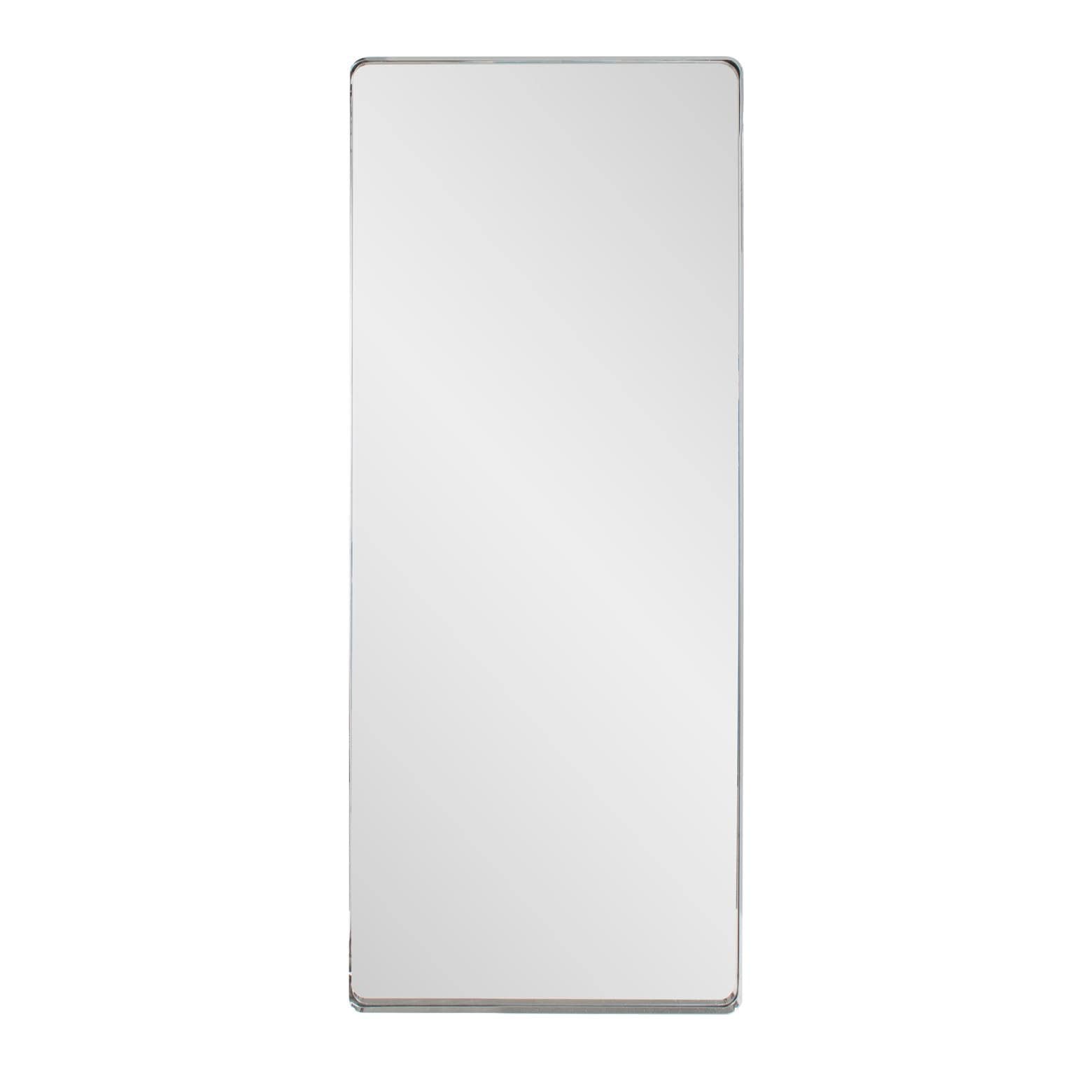 Steele Polished Silver Oversized Mirror 78 X 35 X 6