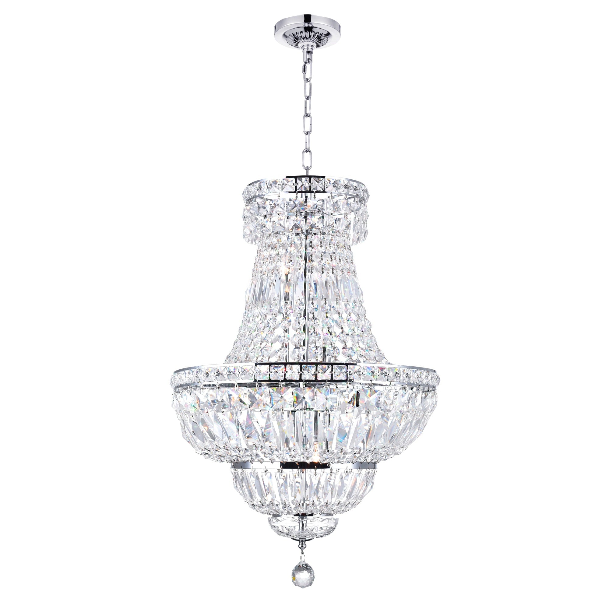 Silver Orchid Alexander 8 Light Chandelier With Chrome Finish