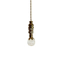 Stephanov Multi Faceted Crystal Ball Ceiling Fan Pull 2 H With 12 Polished Brass Chain