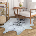Steppe Hides Ystad Ivory Black Area Rug