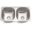 Sterling 36598 Valton 32 1 4 Undermount Double Basin Stainless Steel Stainless Steel