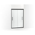 Sterling 547808 48P Finesse 70 1 16 High X 47 5 8 Wide Sliding Matte Black Frame Finish With Smooth Clear Glass