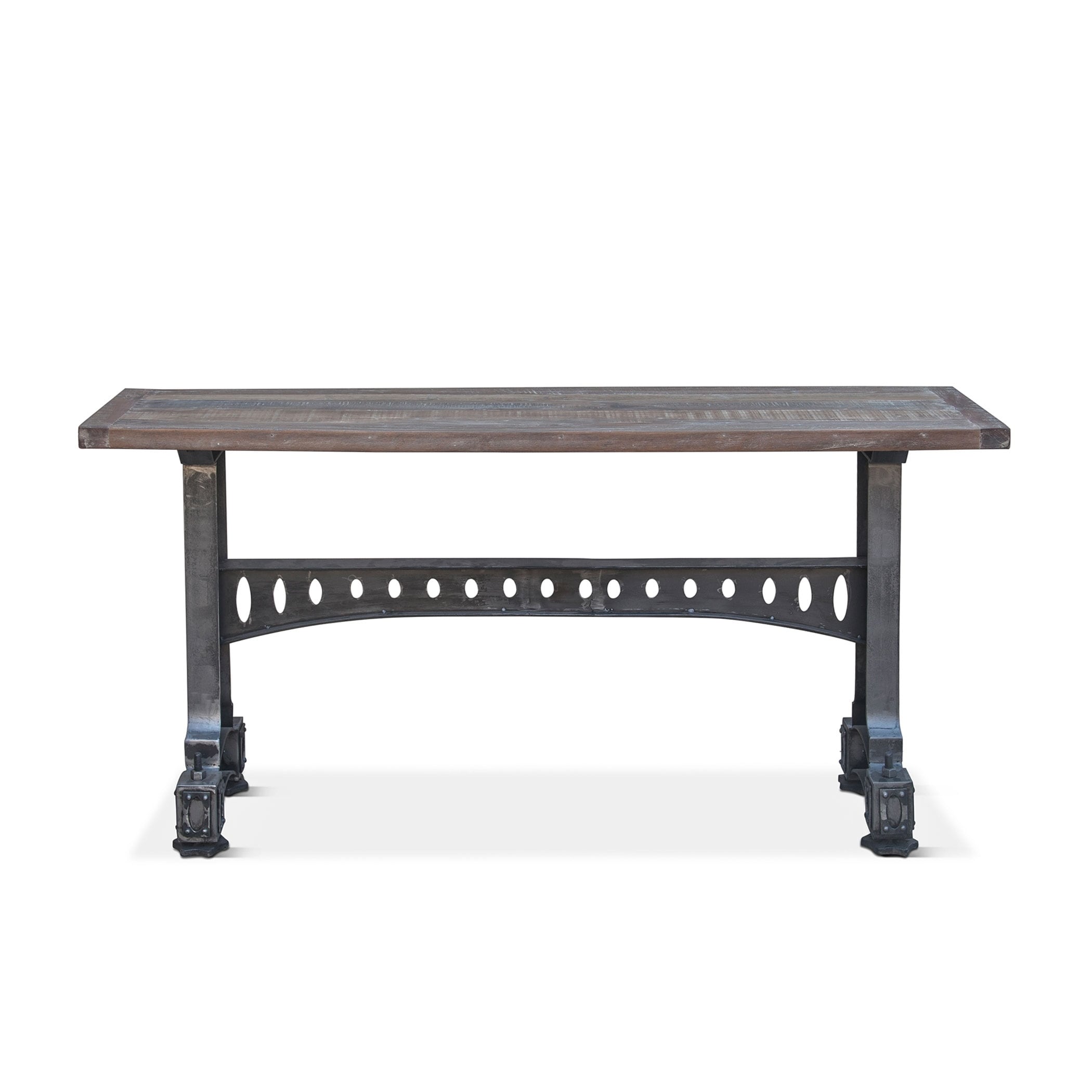 Sterling Cast Iron Table With Reclaimed Teak Top