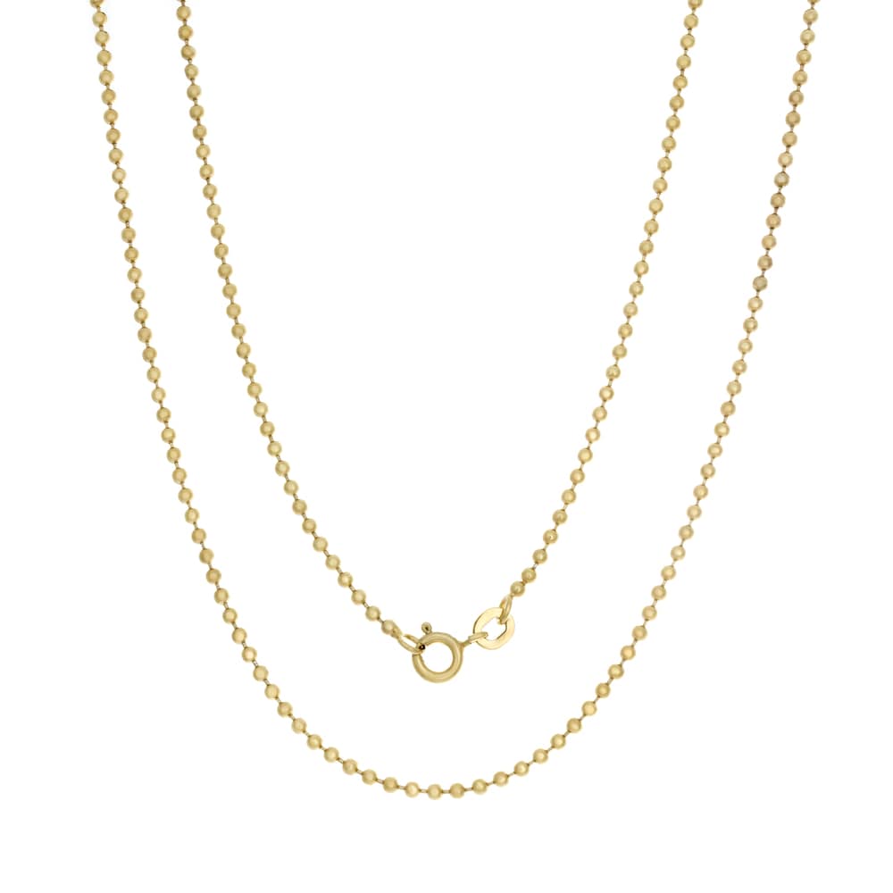 Sterling Essentials 14K Gold Over Silver Palline Chain 1.8Mm Yellow
