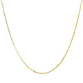 Roberto Martinez Italian Roberto Martinez Yellow Gold Plated Silver 1 Mm Box Chain 16 30 Inch