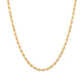 Roberto Martinez Gold Plated Silver 1.8 Mm Diamond Cut Rope Chain 16 30 Inch