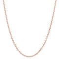 Roberto Martinez Rose Gold Plated Silver 1 Mm Cable Chain Necklace 16 24