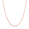 Roberto Martinez Rose Gold Plated Silver 1.25 Mm Curb Chain 16 24 Pink
