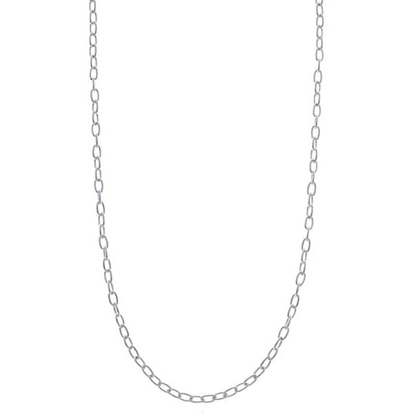 Roberto Martinez Sterling Silver 1.5 Mm Oval Link Chain 16 20