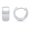 Sterling Silver 7 Mm Huggie Hoop Earring By Roberto Martinez