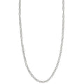 Sterling Silver 2 Mm French Rope Chain Necklace By Roberto Martinez