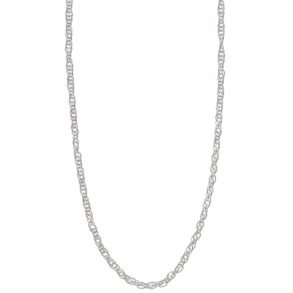 Sterling Silver 2 Mm French Rope Chain Necklace By Roberto Martinez