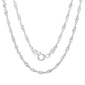 Sterling Silver 18 Inch Singapore Chain 2Mm