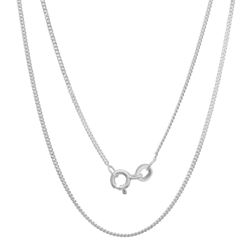 Roberto Martinez Sterling Silver 1.25 Mm Curb Chain 16 24