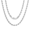 Roberto Martinez Sterling Silver 3 Mm Diamond Cut Rope Chain 18 30