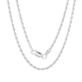 Sterling Silver 1.8 Mm Diamond Cut Rope Chain Necklace