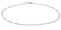 Sterling Silver 2 Mm Figaro Chain Anklet By Roberto Martinez