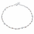 Sterling Silver Freshwater Pearl Anklet By Roberto Martinez