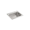 Sterling Middleton 25 In. Single Bowl Drop In 20 Gauge Stainless Steel Kitchen Sink