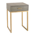 Sterling Shagreen Grey Side Table