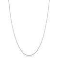 Sterling Silver 1.1 Millimeter Round Cable Chain Necklace