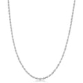 Sterling Silver 1.7 Millimeter Diamond Cut Rope Necklace 14 30 Inch