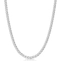 Sterling Silver 3.5 Millimeter Diamond Cut Mariner Necklace