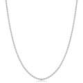 Sterling Silver 1.3 Millimeter Diamond Cut Rope Necklace 14 30 Inch