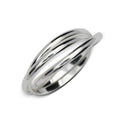 Sterling Silver Polished Intertwining Rolling Band Ring Size 4 14 White