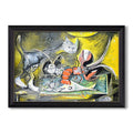 Still Life With Cat And Lobster 1962 Pablo Picasso Custom Framed Canvas