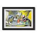 Still Life With Cat And Lobster 1962 Pablo Picasso Custom Framed Print