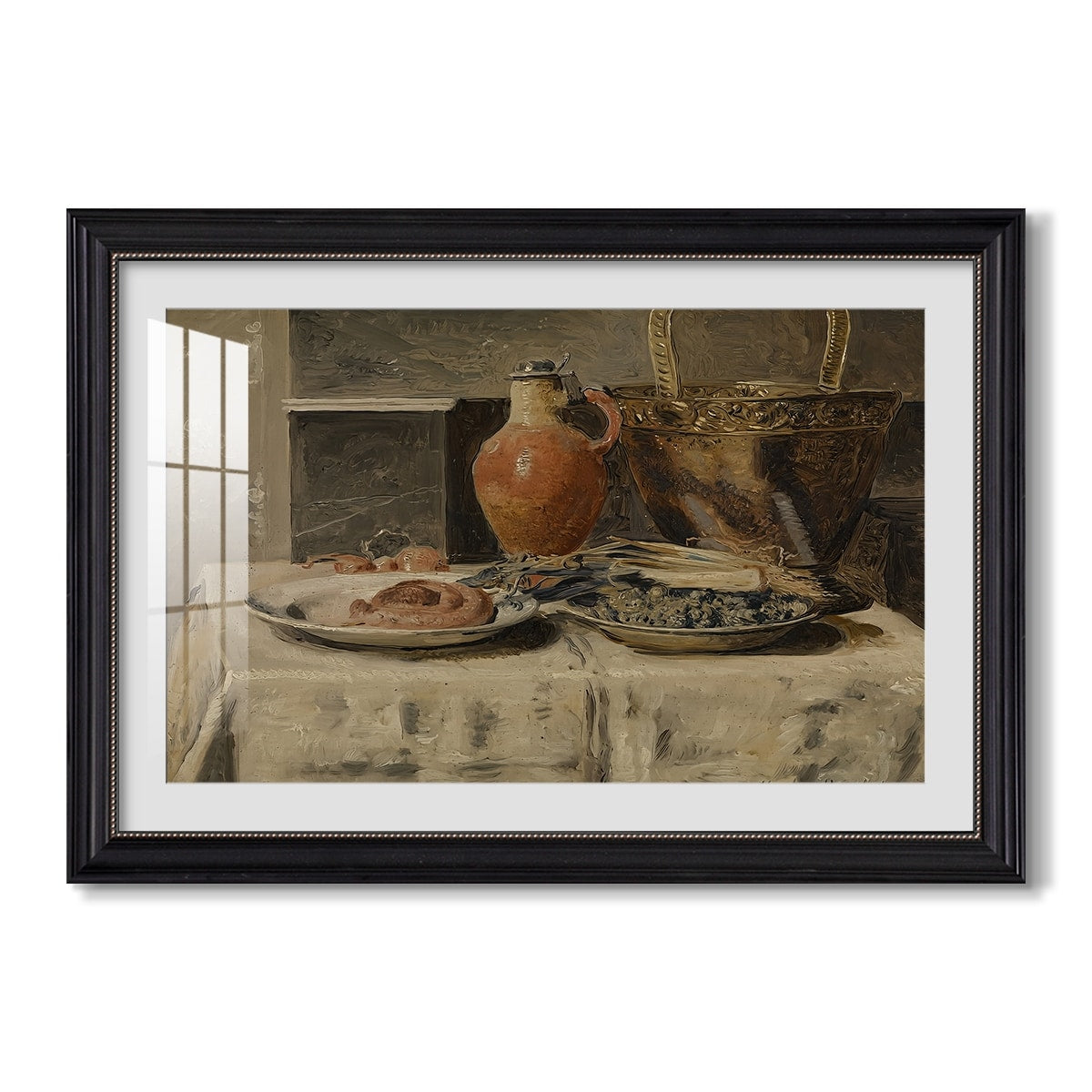Still Life With Jar C 1881 1885 Henri De Braekeleer Custom Framed Print