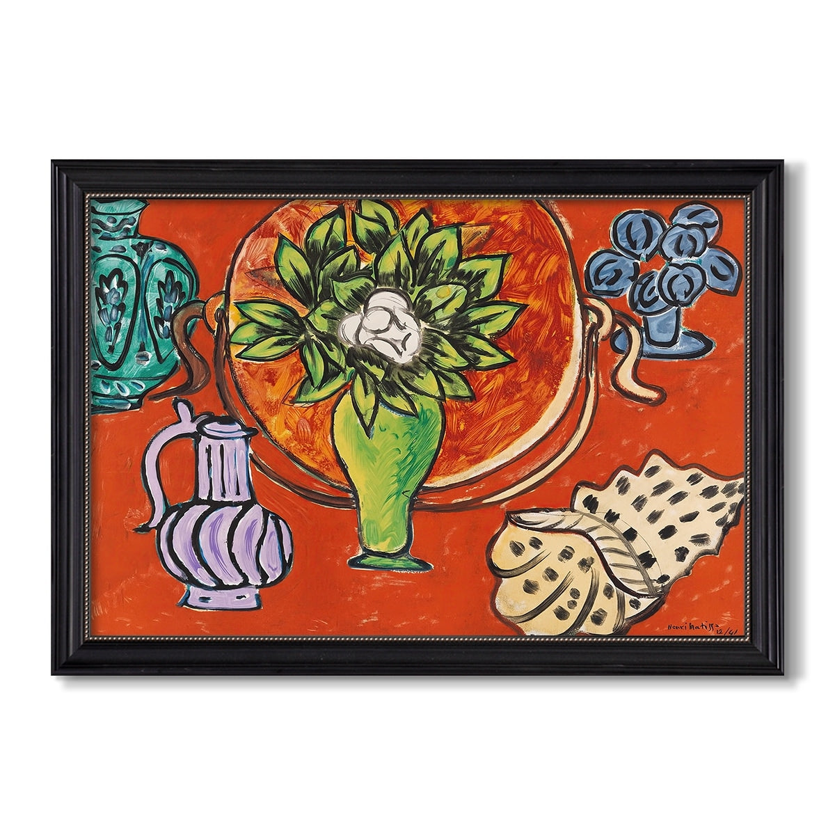 Still Life With Magnolia 1941 Henri Matisse Custom Framed Canvas