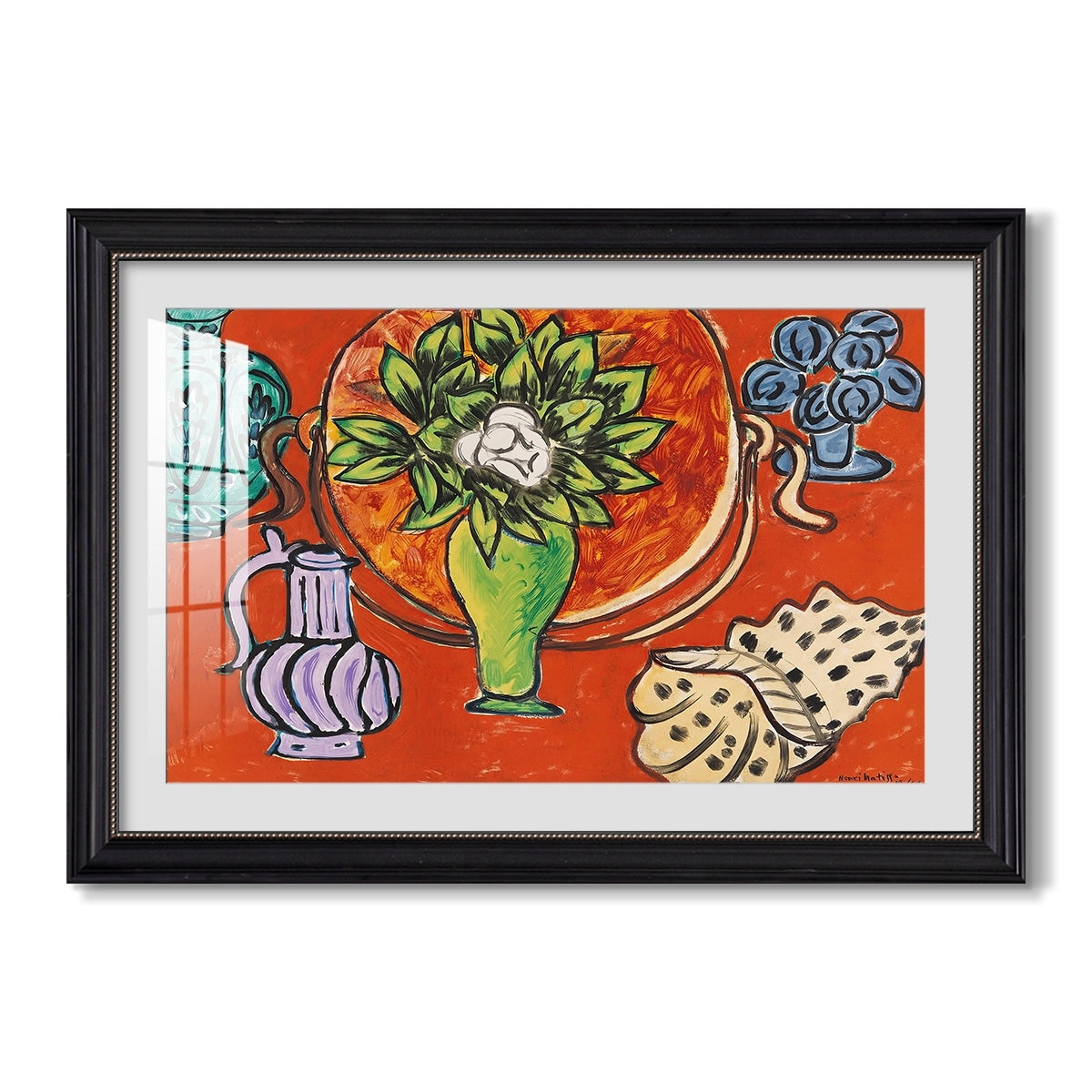 Still Life With Magnolia 1941 Henri Matisse Custom Framed Print