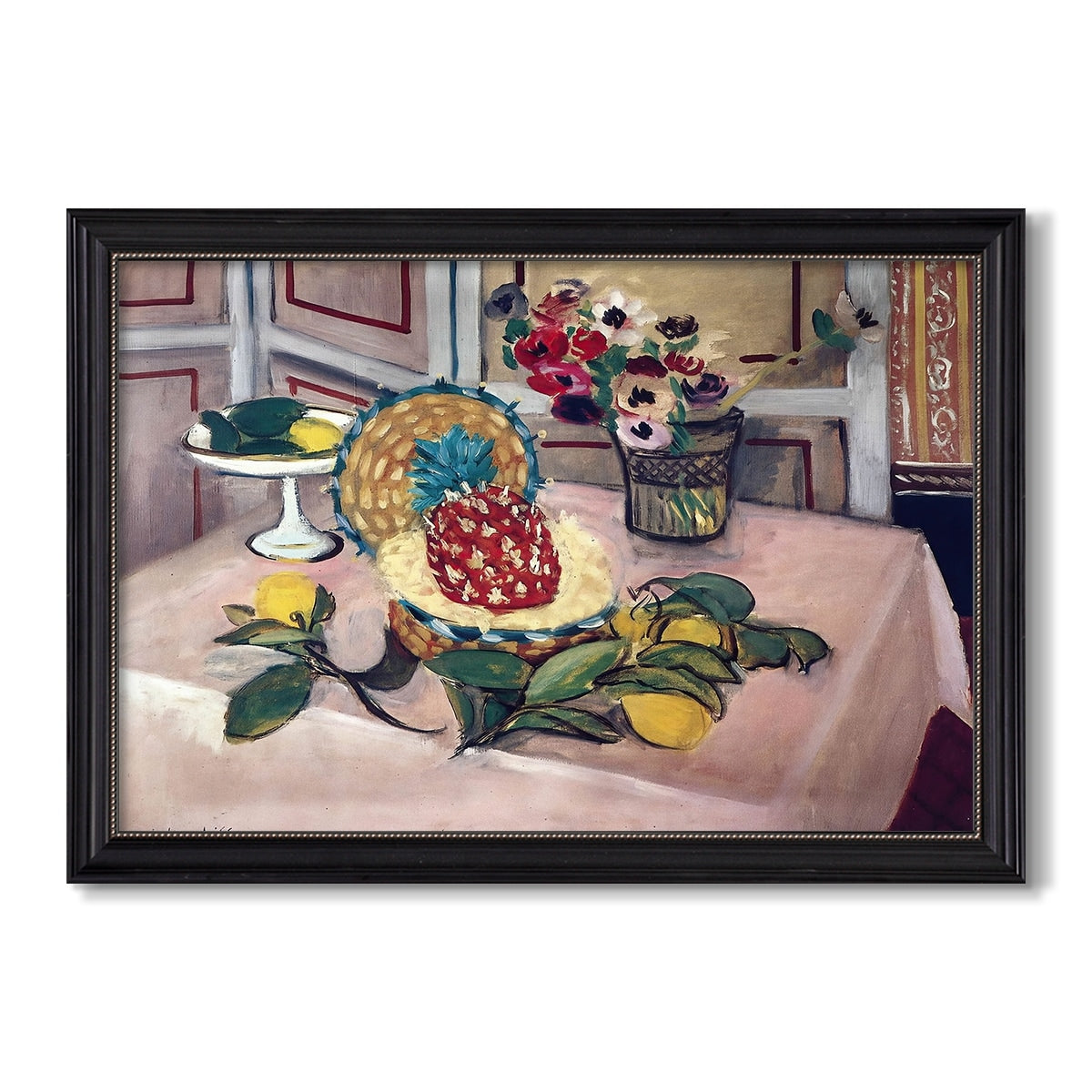 Still Life With Pineapple And Lemons 1925 Henri Matisse Custom Framed Canvas