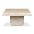 Stilo Slab Top Concrete Coffee Table With Marble And Stone Finish
