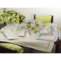 Stitched Greek Key Design Placemat Set Of 4