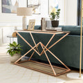 Furniture Of America Stola Modern Glass Top Sofa Table