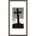 Stone Cross On Island Norway By Ted Spiegel Wood Framed Wall Art Print