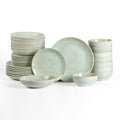 Stone Lain Riley Stoneware Dinnerware Set With Pasta Bowls And Reactive Glaze