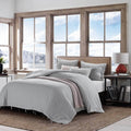 Stone Washed Linen Duvet Cover Set Bow Ties